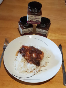 Jill’s Quick and Easy chicken with Scrummy Plum Chutney